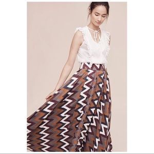 Anthropologie mynah designs earthtones maxi medium